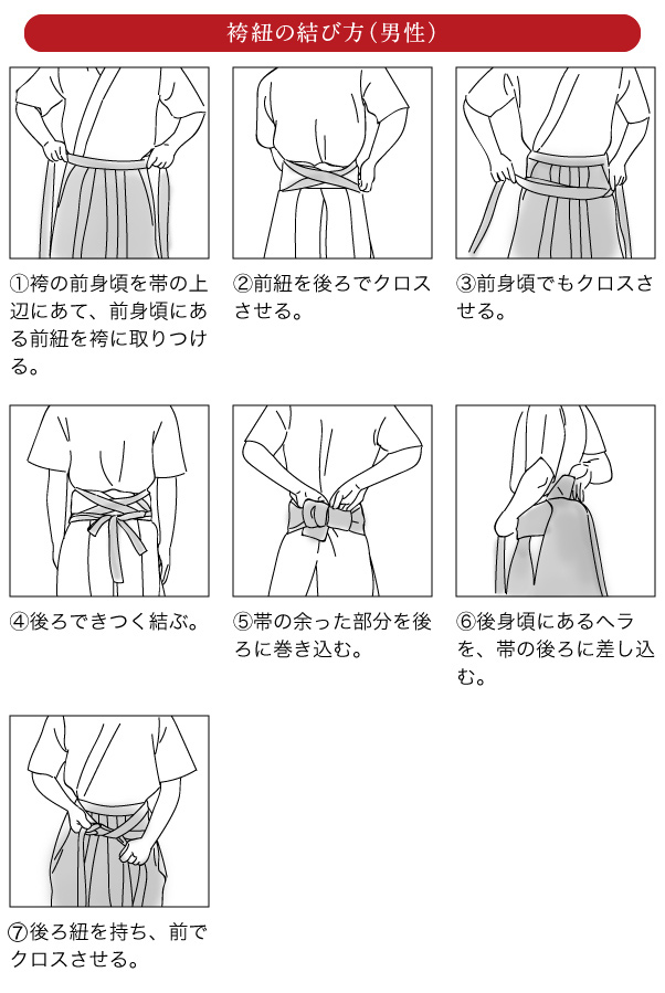 袴の着方（女性）