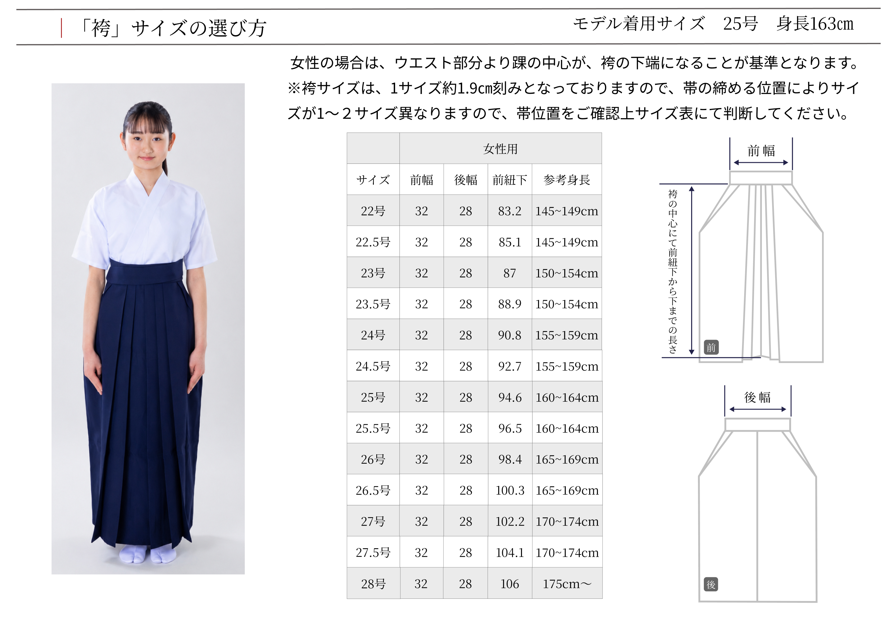 サイズ表